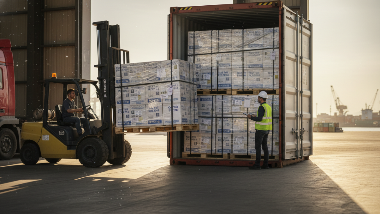 2026 Производители на фурни от Турция (на едро) — container loading at Turkish export port (Globallyport) 2026 Производители на фурни от Турция (на едро) — container loading at Turkish export port (Globallyport)