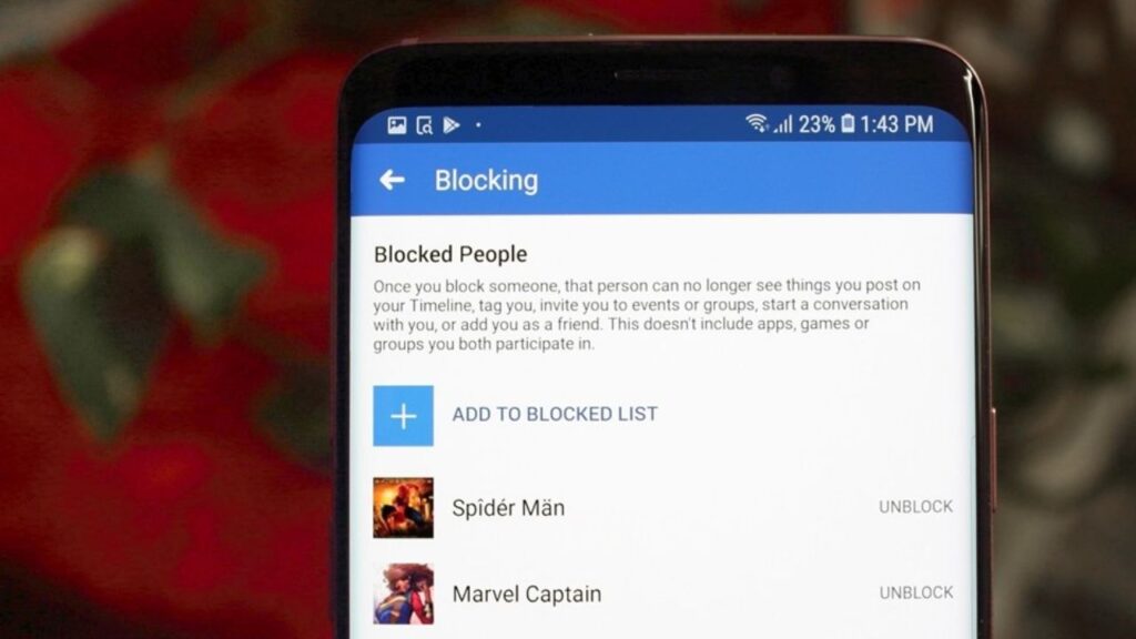 How to unblock someone on facebook?