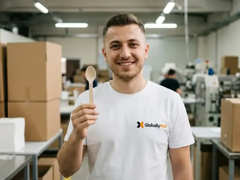 Tek Kullanımlık Tahta Kaşık İhracatı Yapan Türk Üreticiler 2026 — Eko Catering B2B — Türkiye üretici fabrika ürün vitrini (Globallyport)