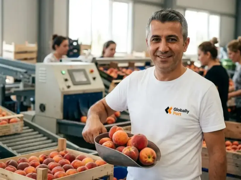 Yeni Hasat Şeftali — Türkiye üretici fabrika ürün vitrini (Globallyport)